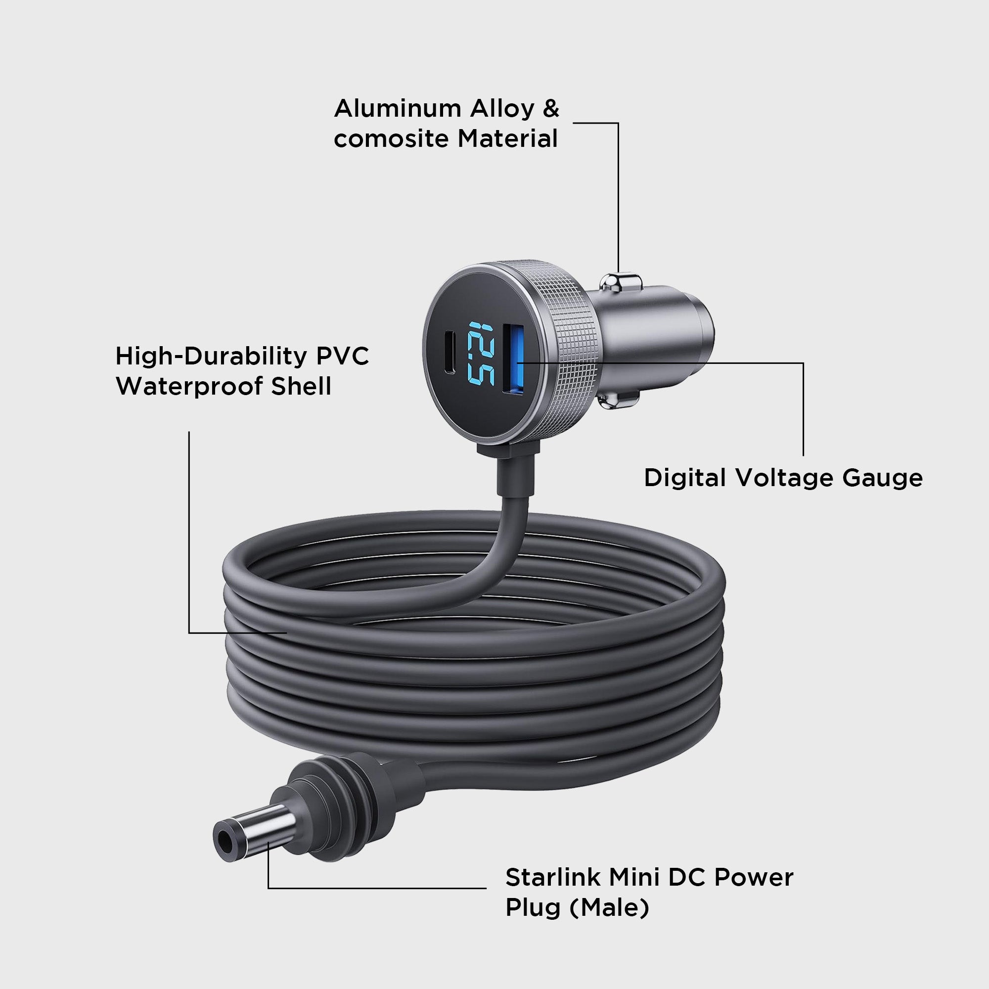 Chargeur de voiture Starlink Mini - 2 ports