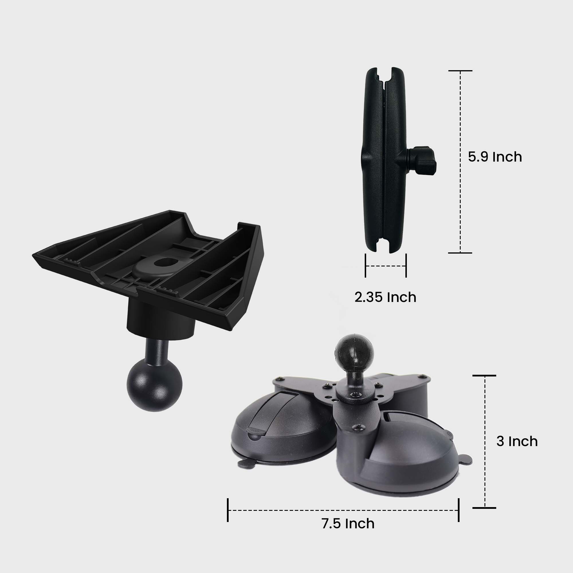 Support à triple ventouse Mighty Mount pour Starlink