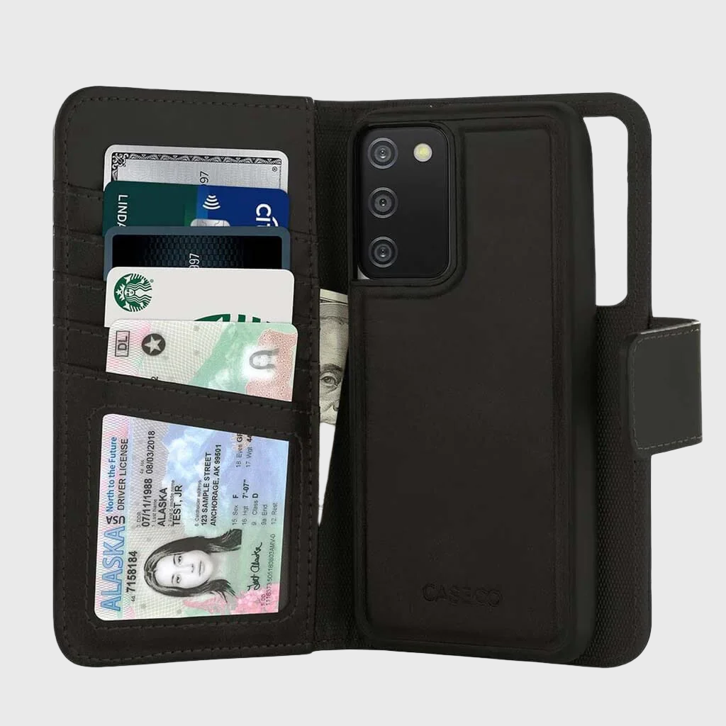 5th Ave Wallet Folio Case (5 fentes pour cartes) - Samsung A15