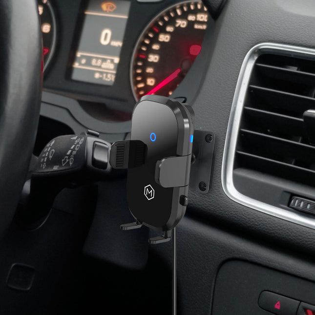 Auto Scan Fast Wireless Car Charger Mount with Drill Base AMPS Mounting Plate (Support pour chargeur sans fil rapide de voiture avec base de perçage)