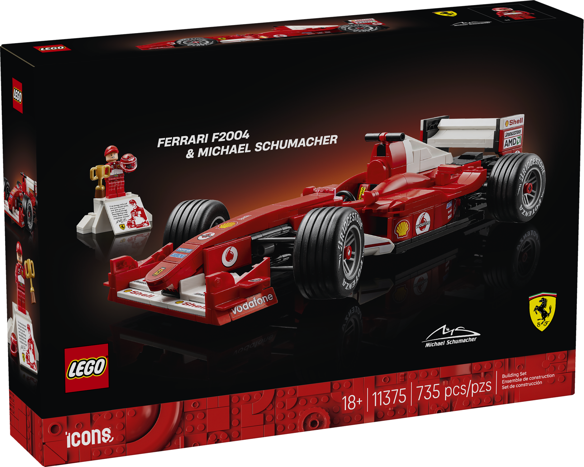 LEGO Icons - Ferrari F2004 et Michael Schumacher 11375