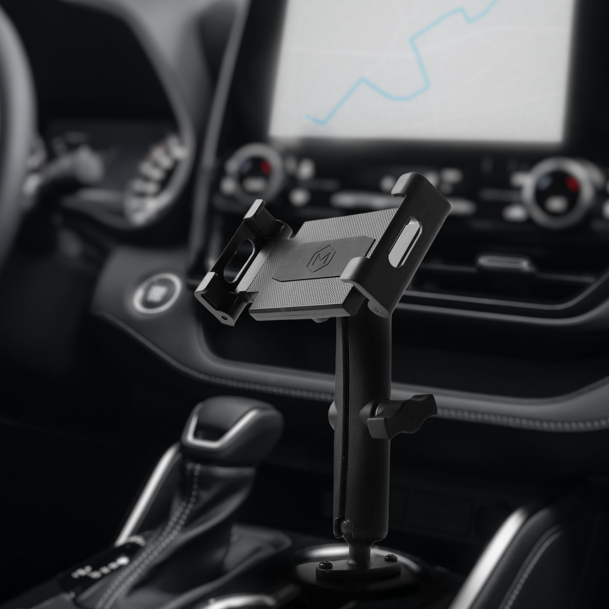 Mighty Mount™ Heavy Duty Cup Holder Mount for Phone, Tablet, iPad (support de tasse robuste pour téléphone, tablette, iPad)