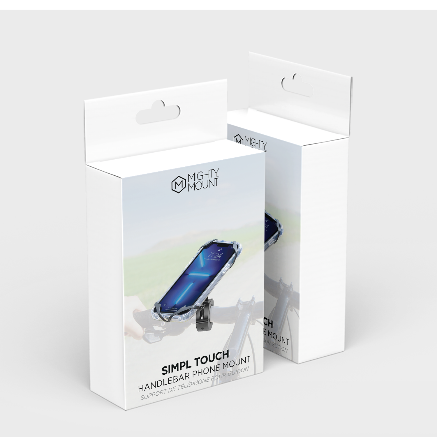 Support pour téléphone portable Simpl Touch sur le guidon