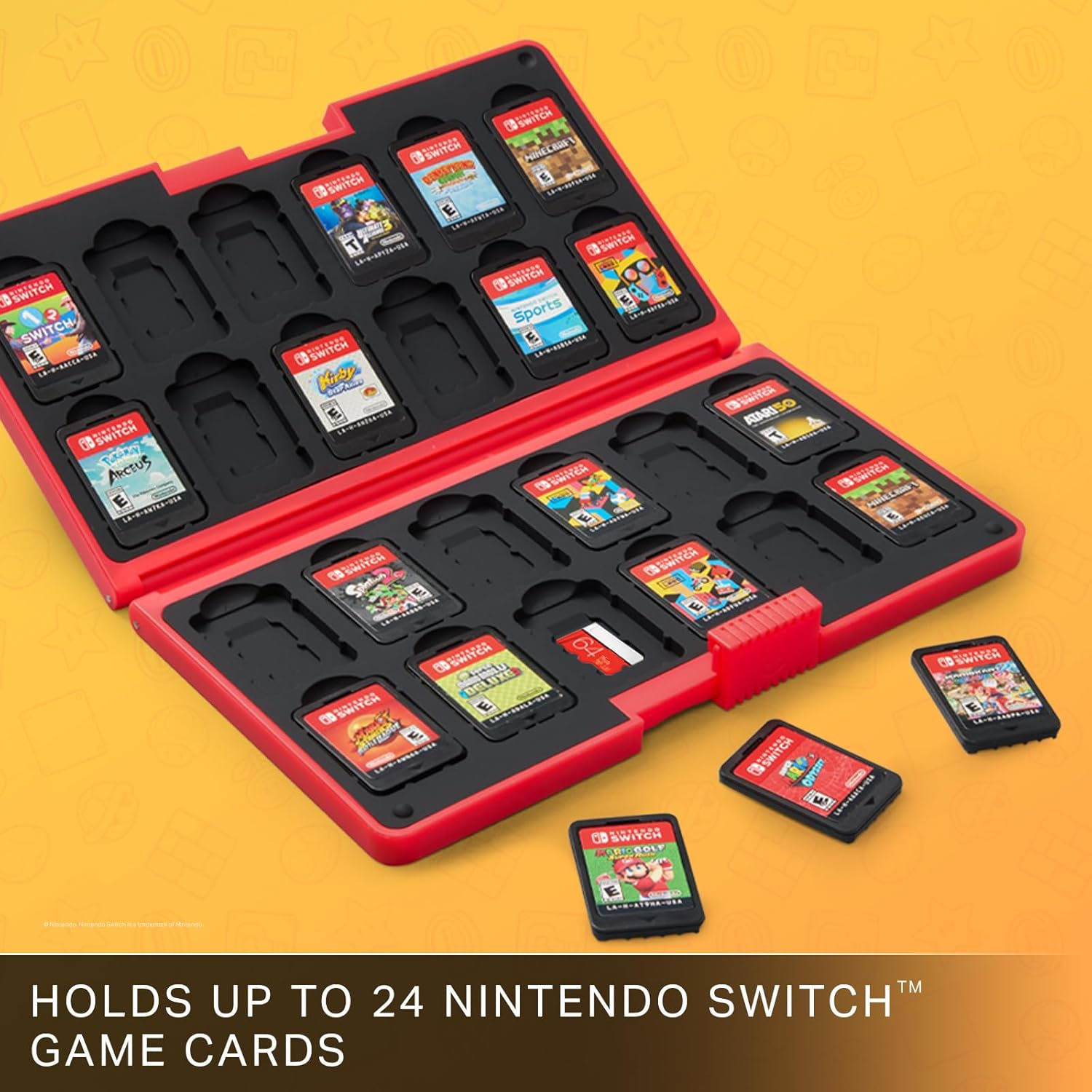 PowerA - Étui pour cartes de jeu Nintendo Switch XL « Heroes vs Villains »