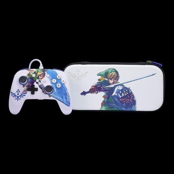 Pack manette filaire améliorée et boîtier fin (Master Sword) pour Switch PDQ