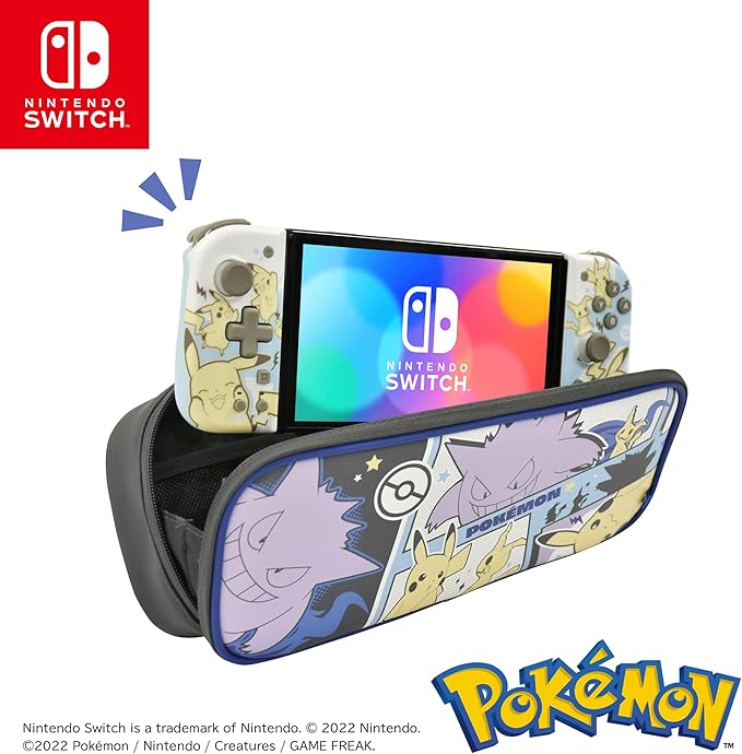 Pochette de transport compacte (Pikachu et Gengar) Switch