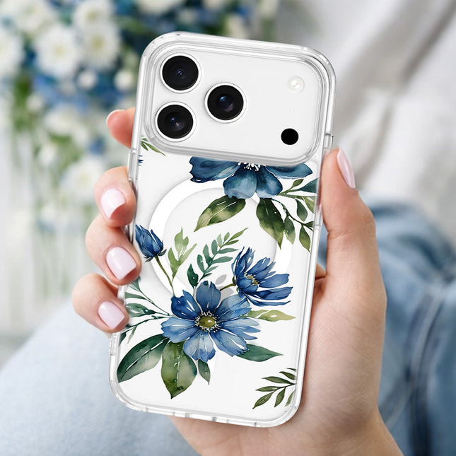 Bleu Floral - iPhone 17 Pro Max