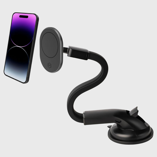 Support magnétique pour voiture Mighty Mount à col de cygne avec MagSafe