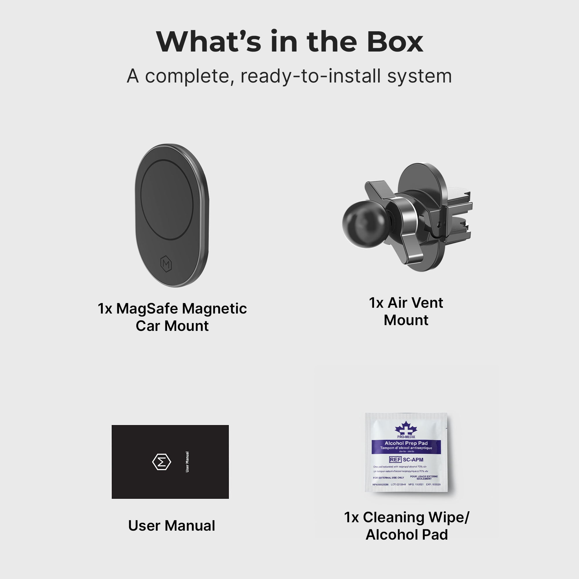 Support magnétique MagSafe pour bouches d'aération de voiture (version 2.0)
