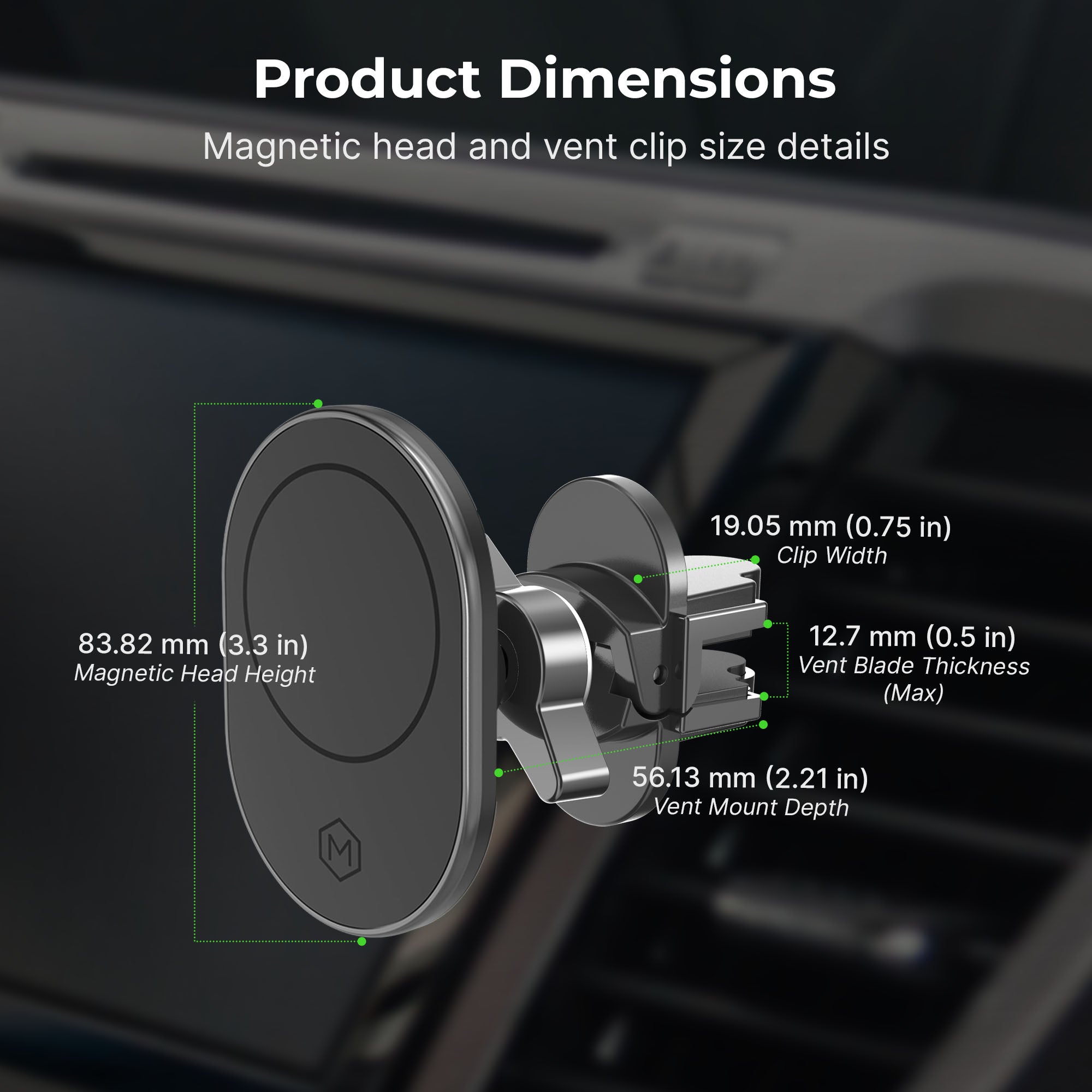Support magnétique MagSafe pour bouches d'aération de voiture (version 2.0)