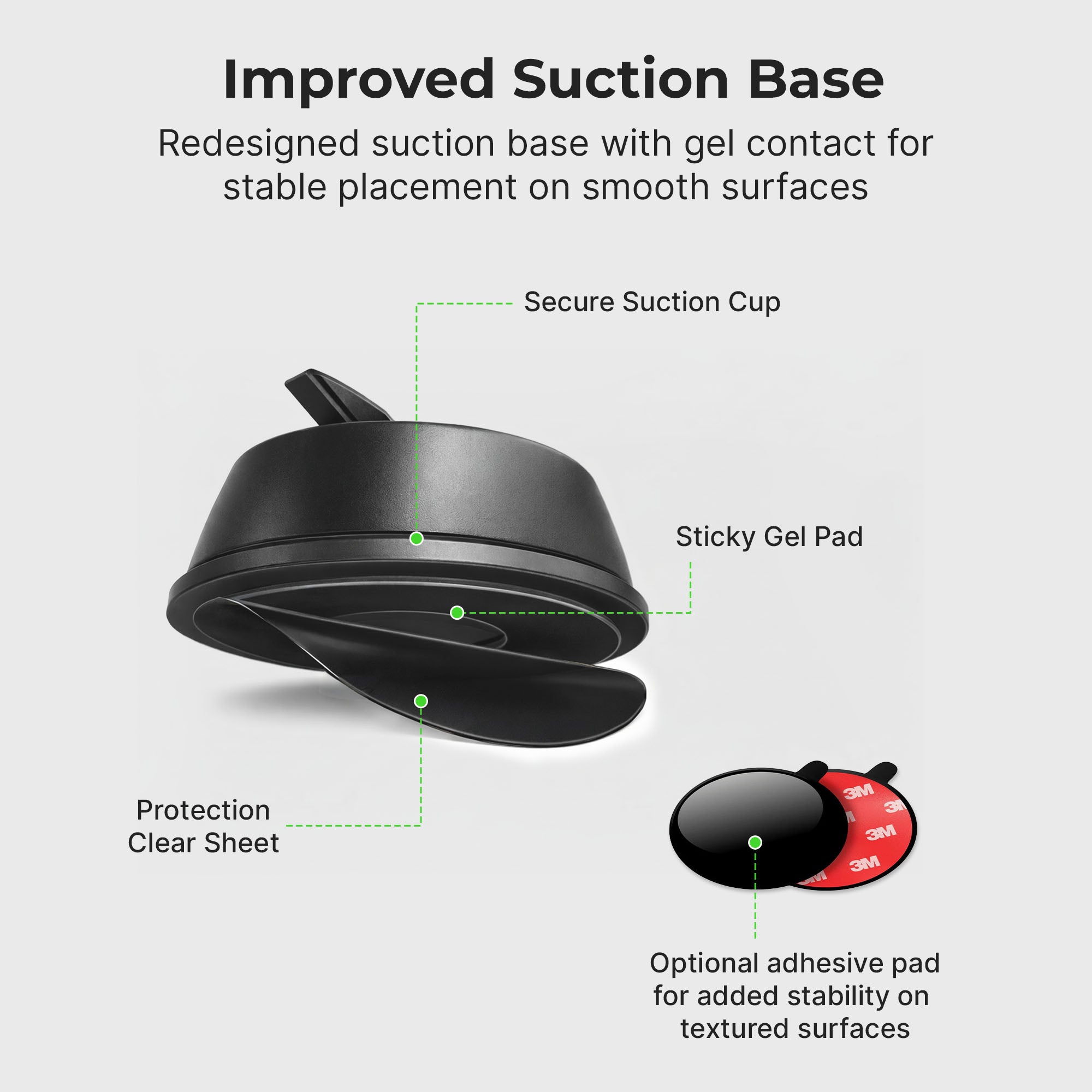 Support de tableau de bord avec chargeur sans fil MagSafe pour voiture « Mighty Mount »