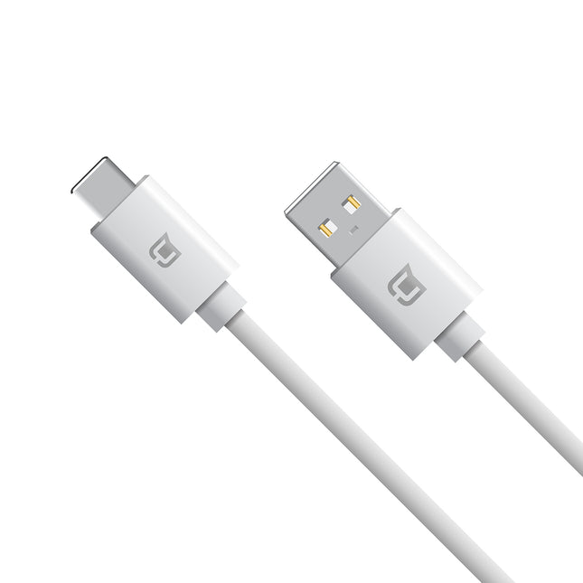 Câble USB A Type C 15 watts - 1 mètre - blanc
