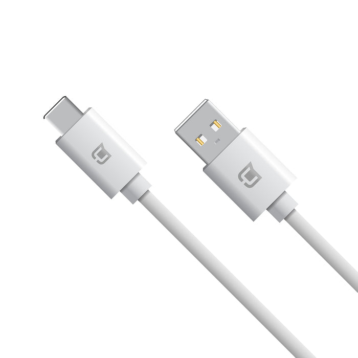 Câble USB A Type C - 1 mètre - blanc