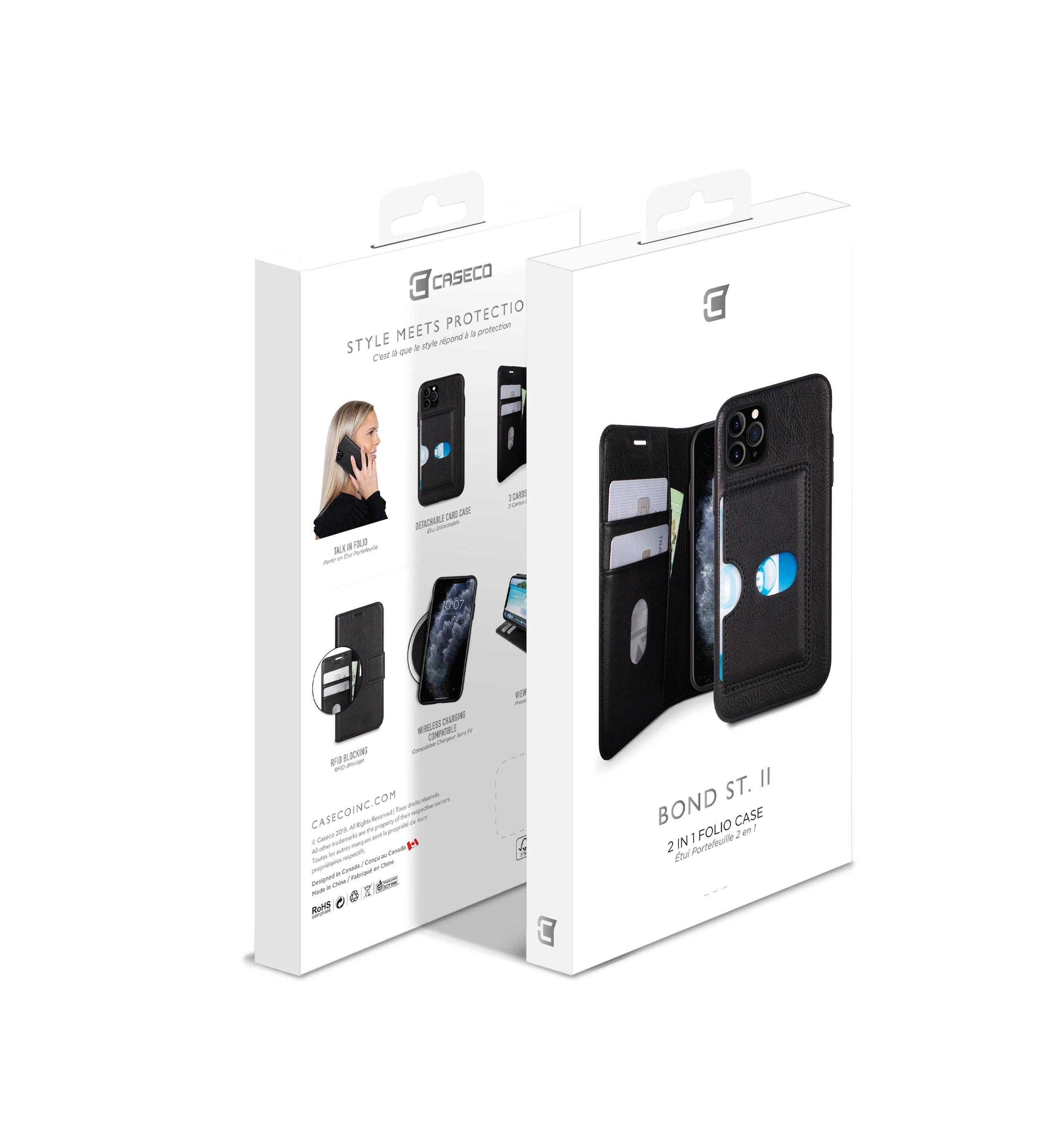 Bond St. II Vegan Wallet Folio Case - iPhone 11 (BULK PACKAGING)