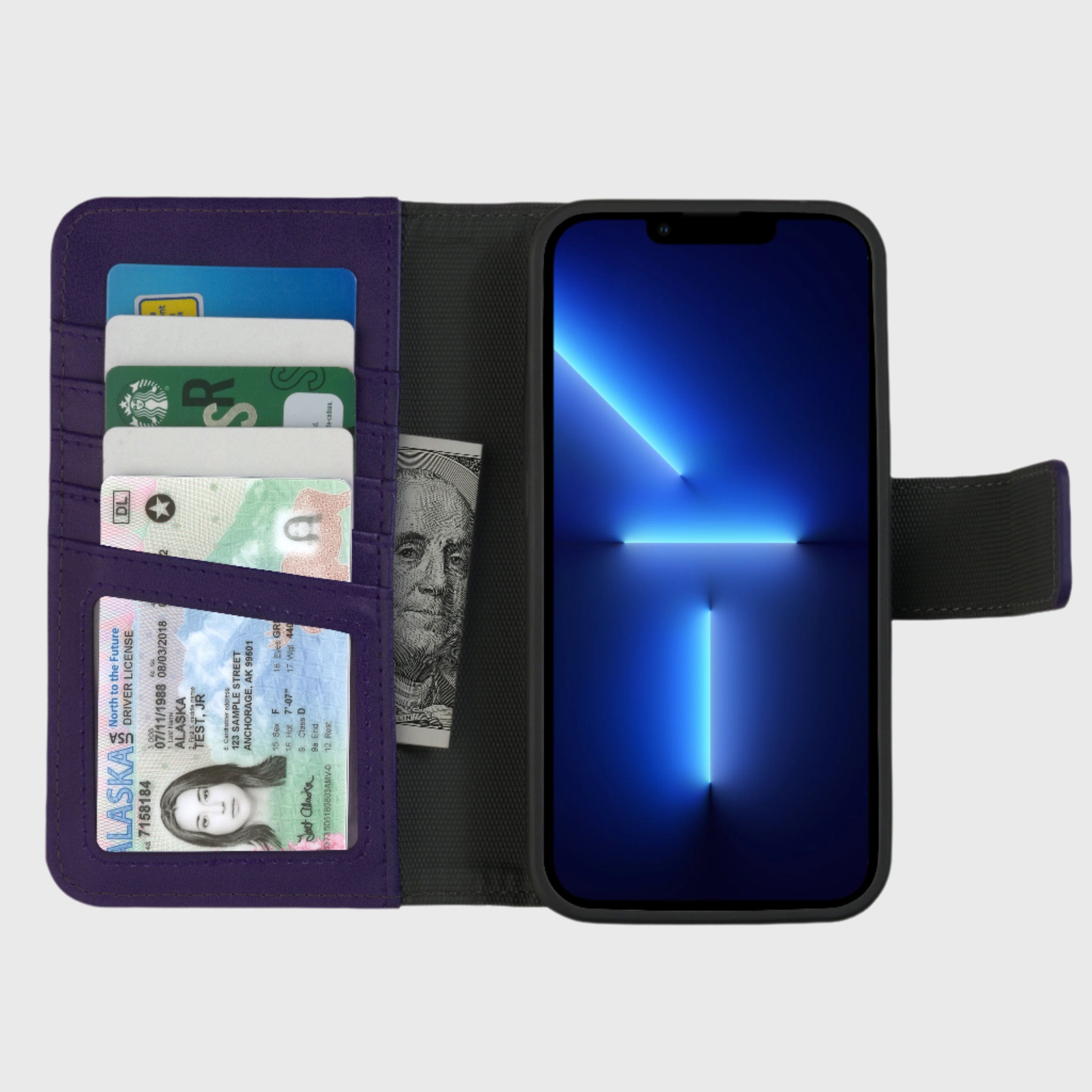 iPhone 12/ 12 Pro (5 cartes) étui portefeuille détachable (5th Ave)