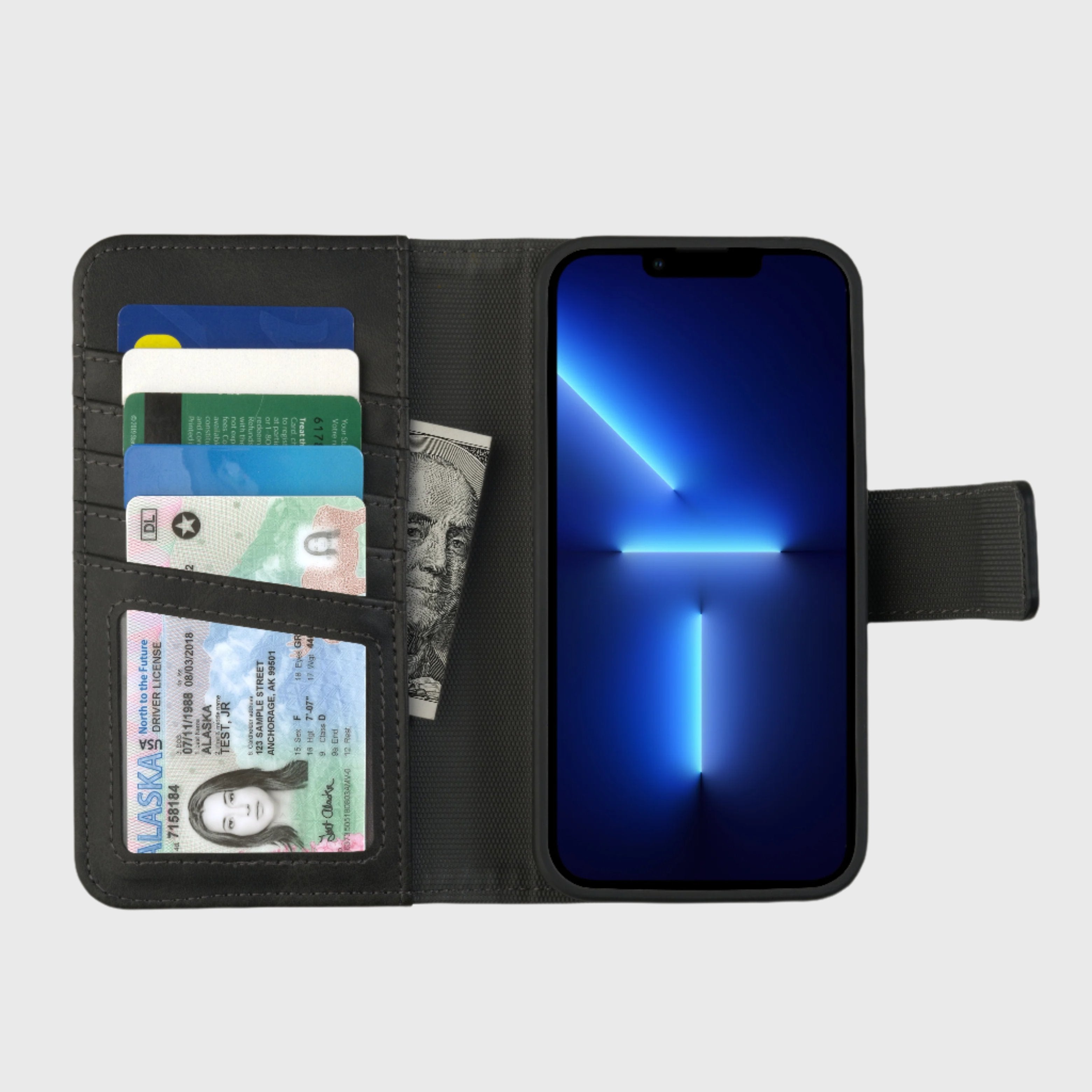 iPhone 12/ 12 Pro (5 cartes) étui portefeuille détachable (5th Ave)