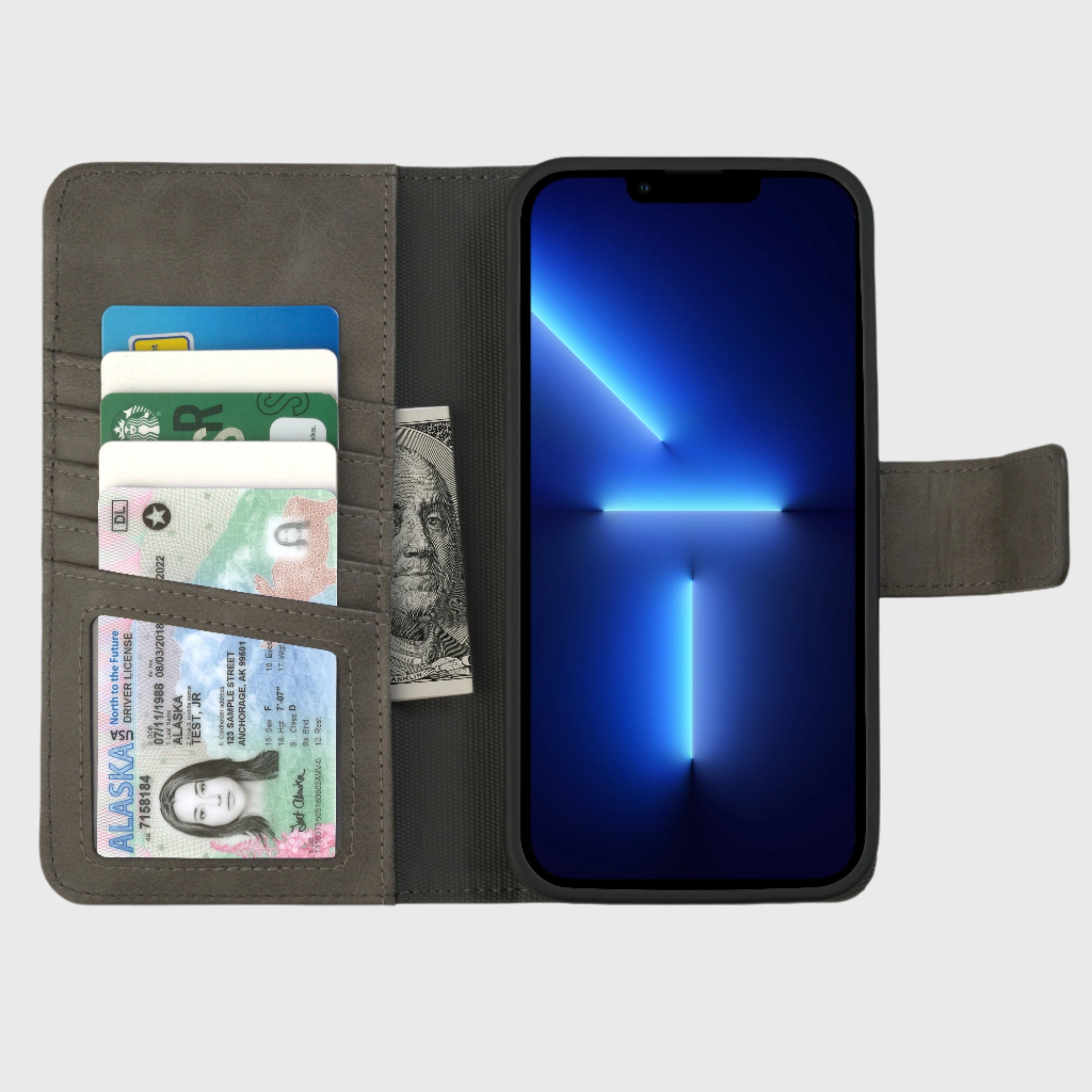 iPhone 12/ 12 Pro (5 cartes) étui portefeuille détachable (5th Ave)