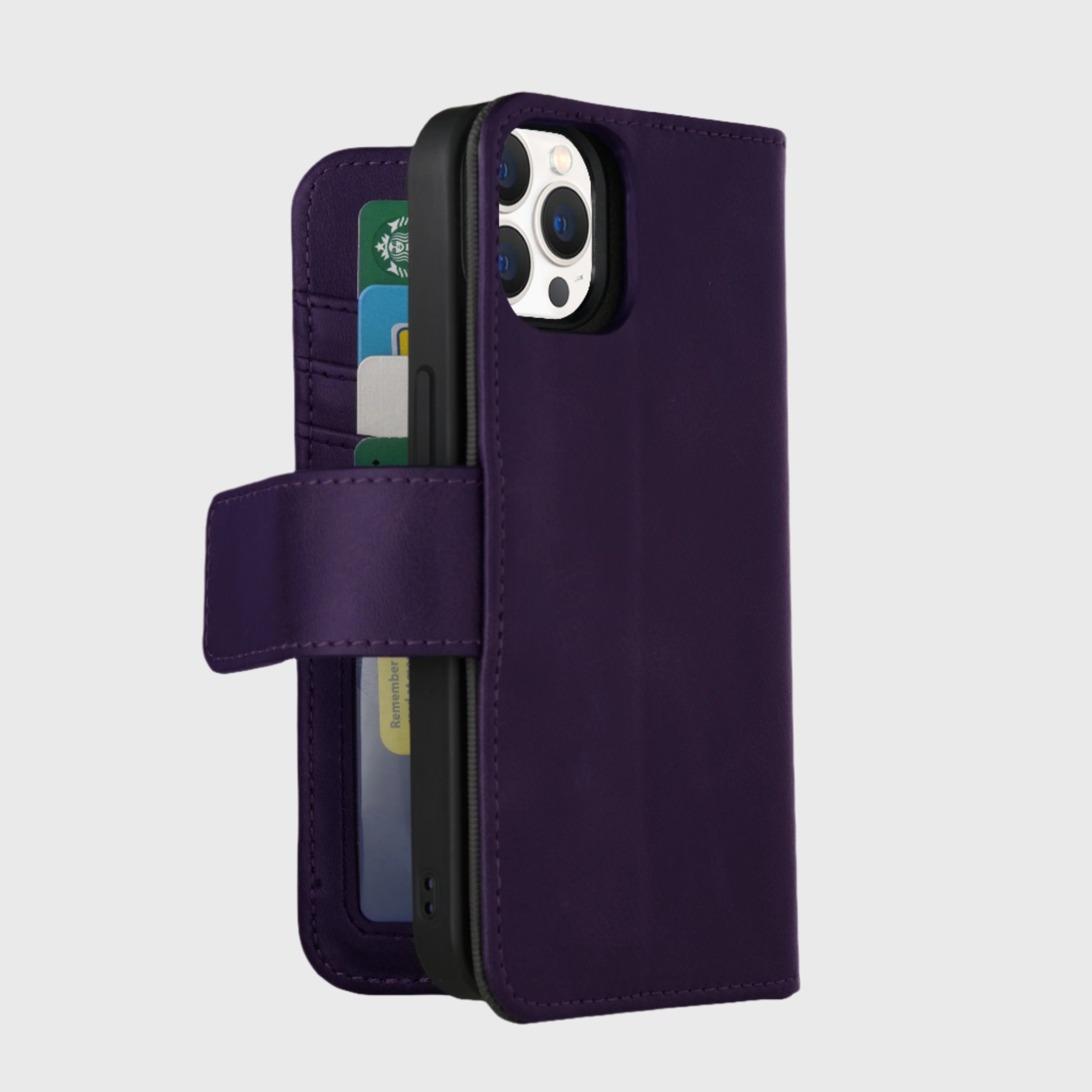 iPhone 12/ 12 Pro (5 cartes) étui portefeuille détachable (5th Ave)
