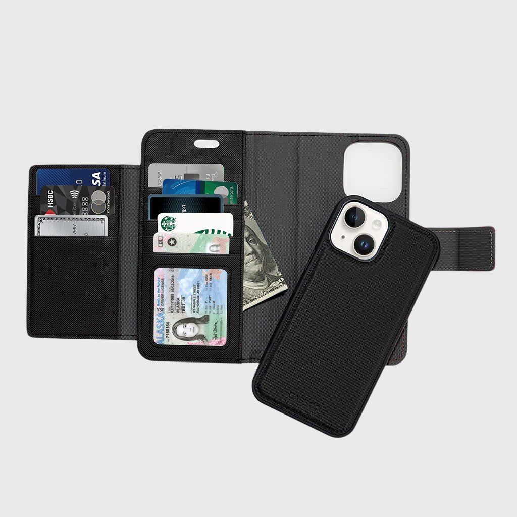 Sunset Blvd MagSafe Portefeuille détachable Folio - 8 cartes - iPhone 14 Plus