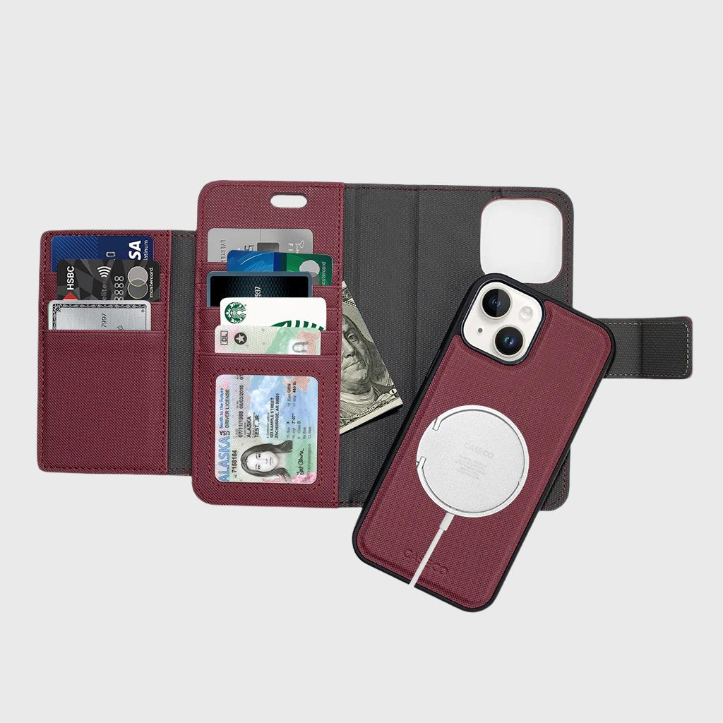 Sunset Blvd MagSafe Portefeuille détachable Folio - 8 cartes - iPhone 14 Plus
