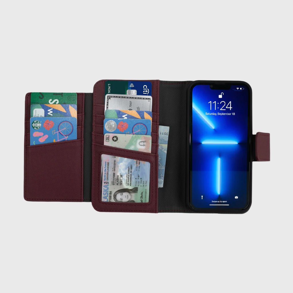 Sunset Blvd MagSafe Portefeuille détachable Folio - 8 cartes - iPhone 14 Plus