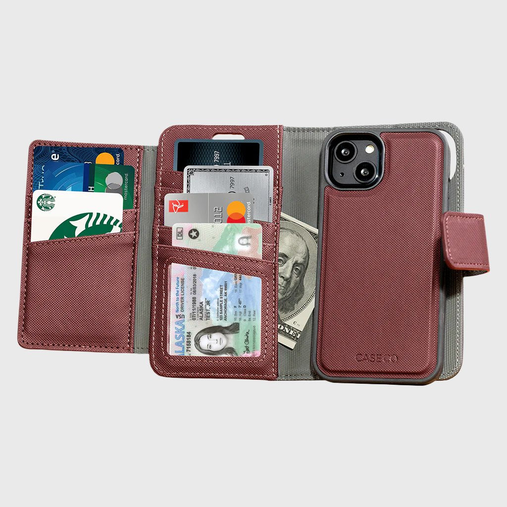 Sunset Blvd MagSafe Portefeuille détachable Folio - 8 cartes - iPhone 14 Plus