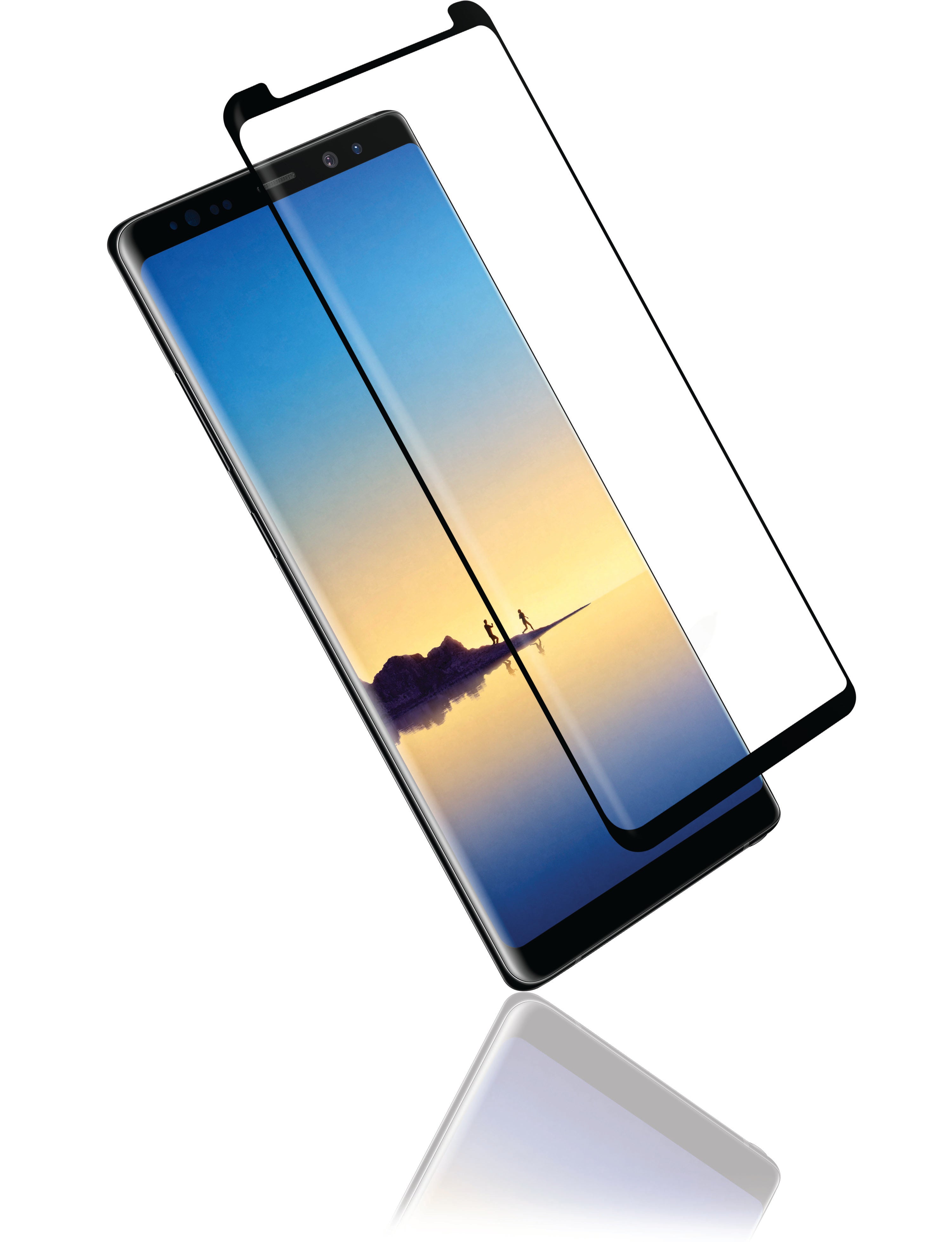 Samsung Galaxy S10e - Verre trempé à collage latéral incurvé, compatible avec les étuis.