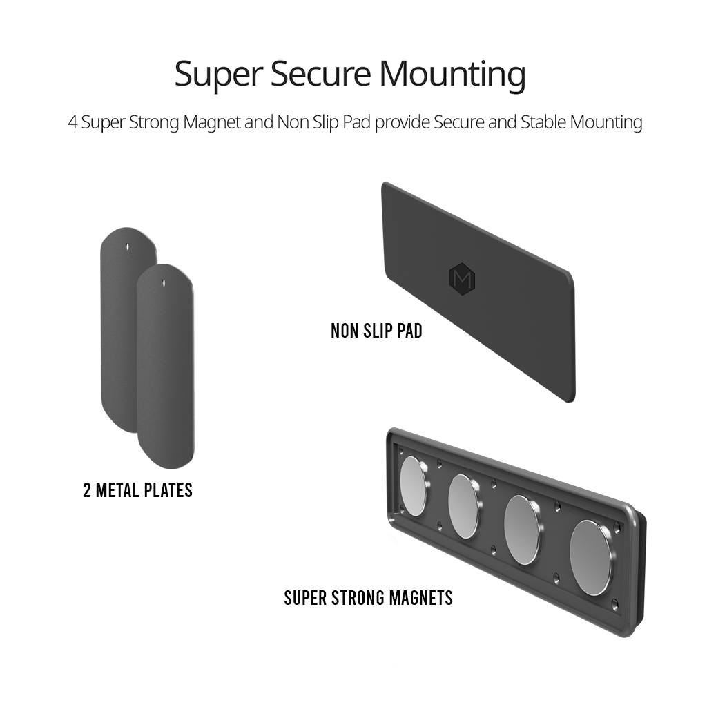 Support mural magnétique Mighty Mount Simpl pour iPad
