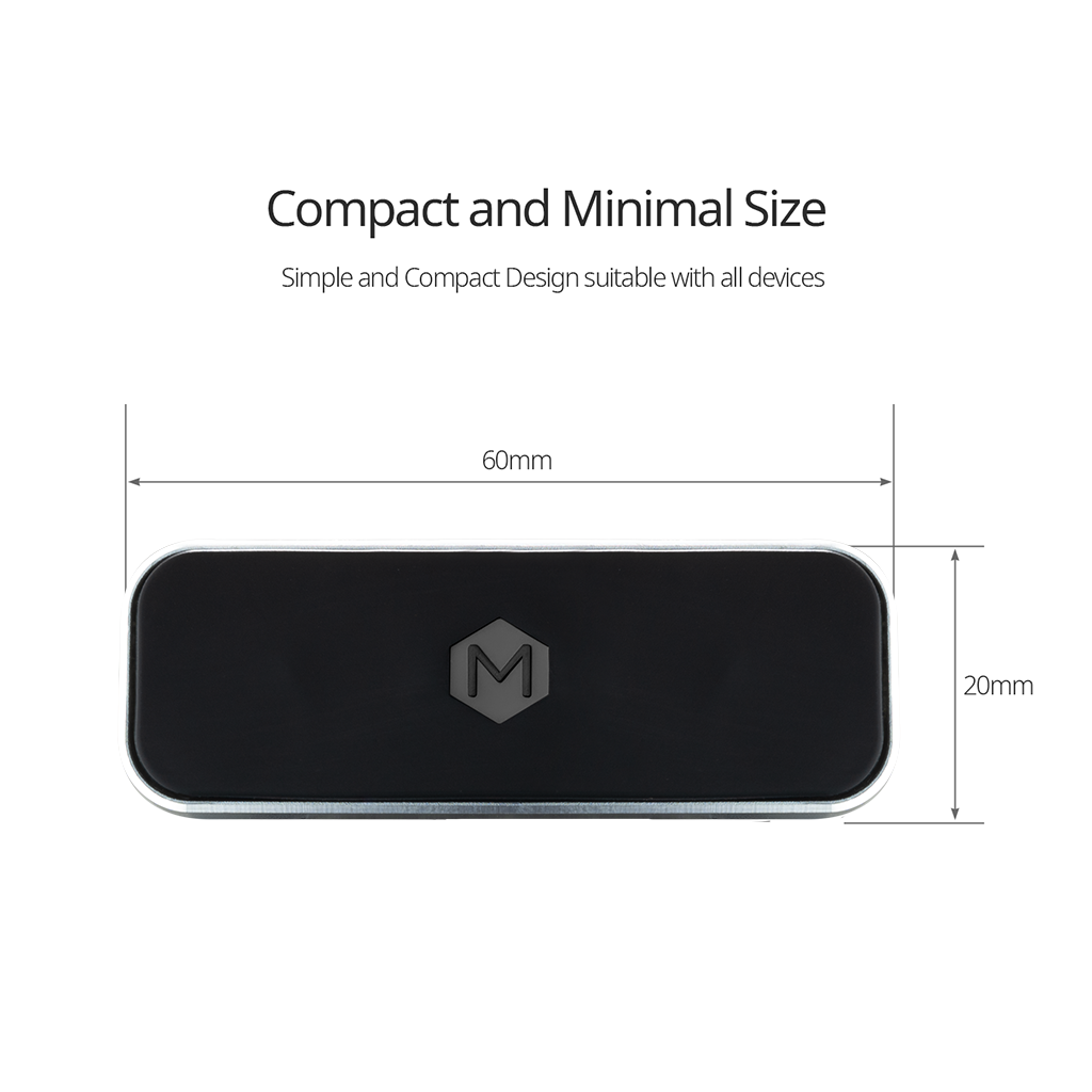 Support magnétique rectangulaire pour tableau de bord Mighty Mount Simpl Mag