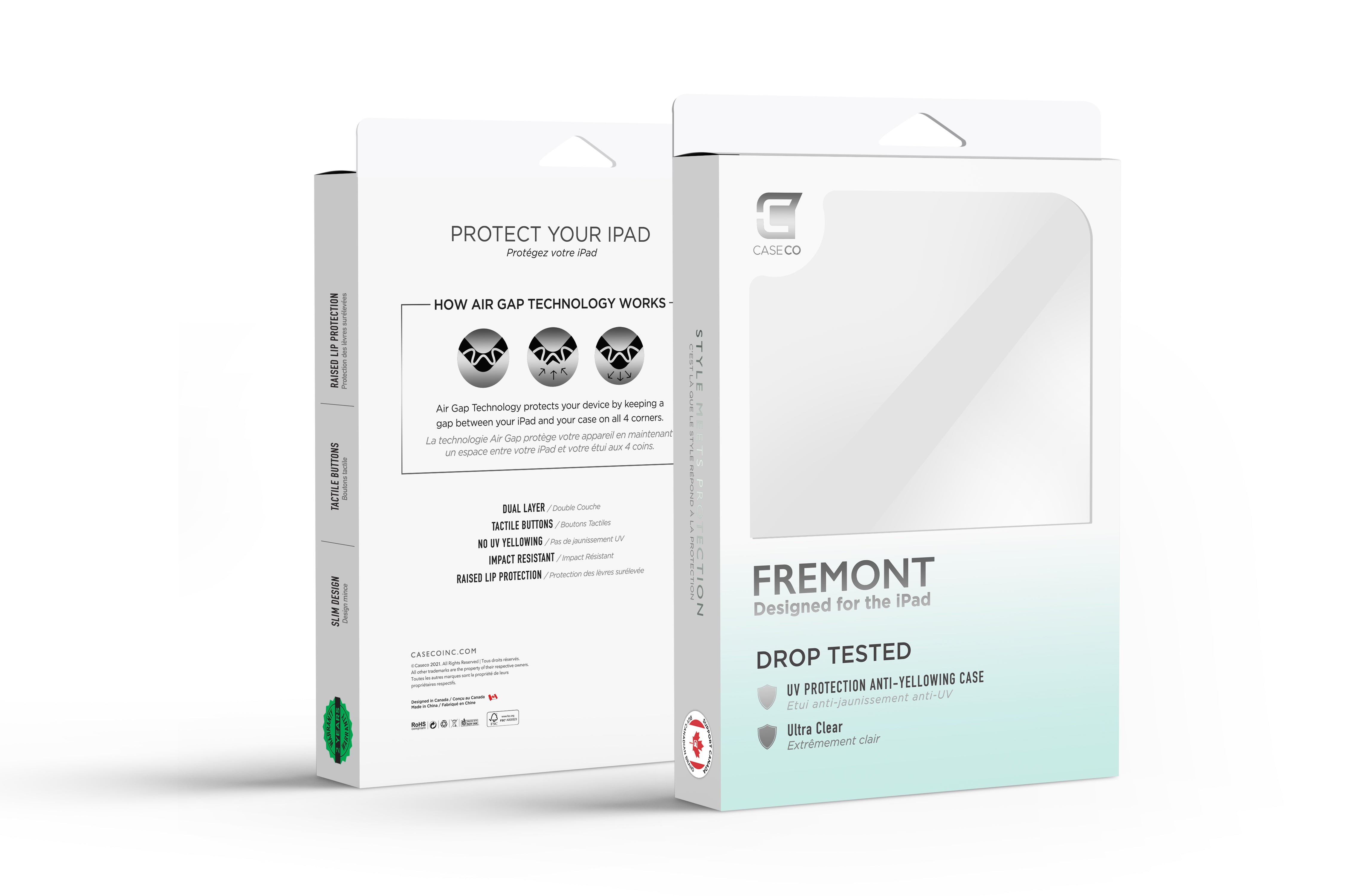 Étui transparent pour iPad Air 10,9 pouces (5e génération et 4e génération)