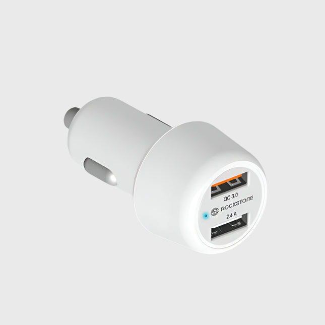 Chargeur rapide de voiture J3 Dual Port - Qualcomm 3.0 + 2.4 USB