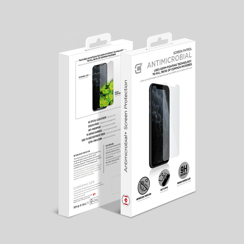 Protection d'écran en verre antimicrobien pour iPhone ( SE 2020 / SE 2022 / 7 / 8)