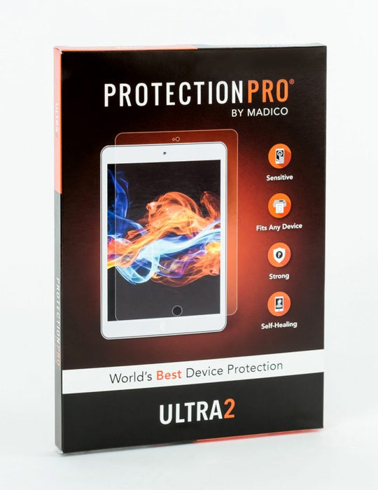 Film Protection Pro Ultra 2 (Glossy) - Large - iPad Pro & Tablettes plus grandes (10 Pack)