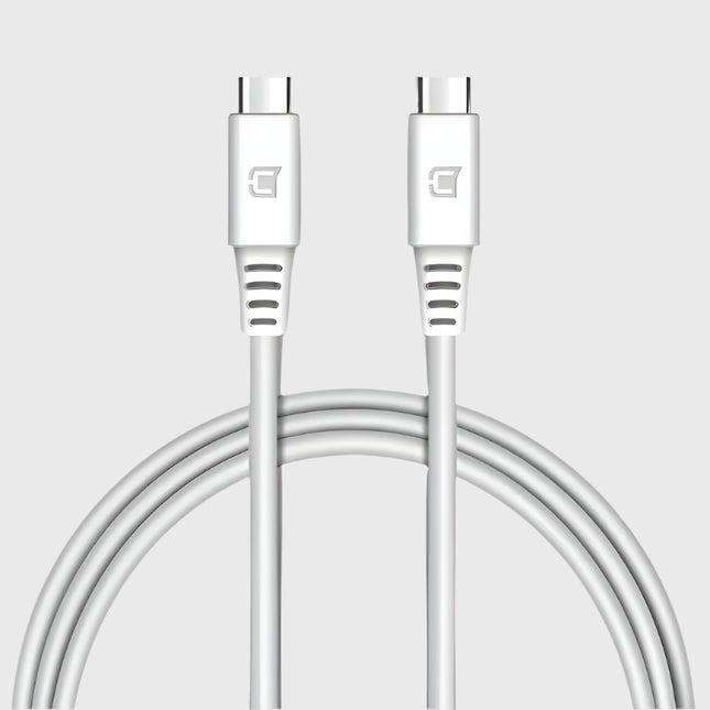 Câble USB C à USB C 100 watts - 1 mètre - blanc