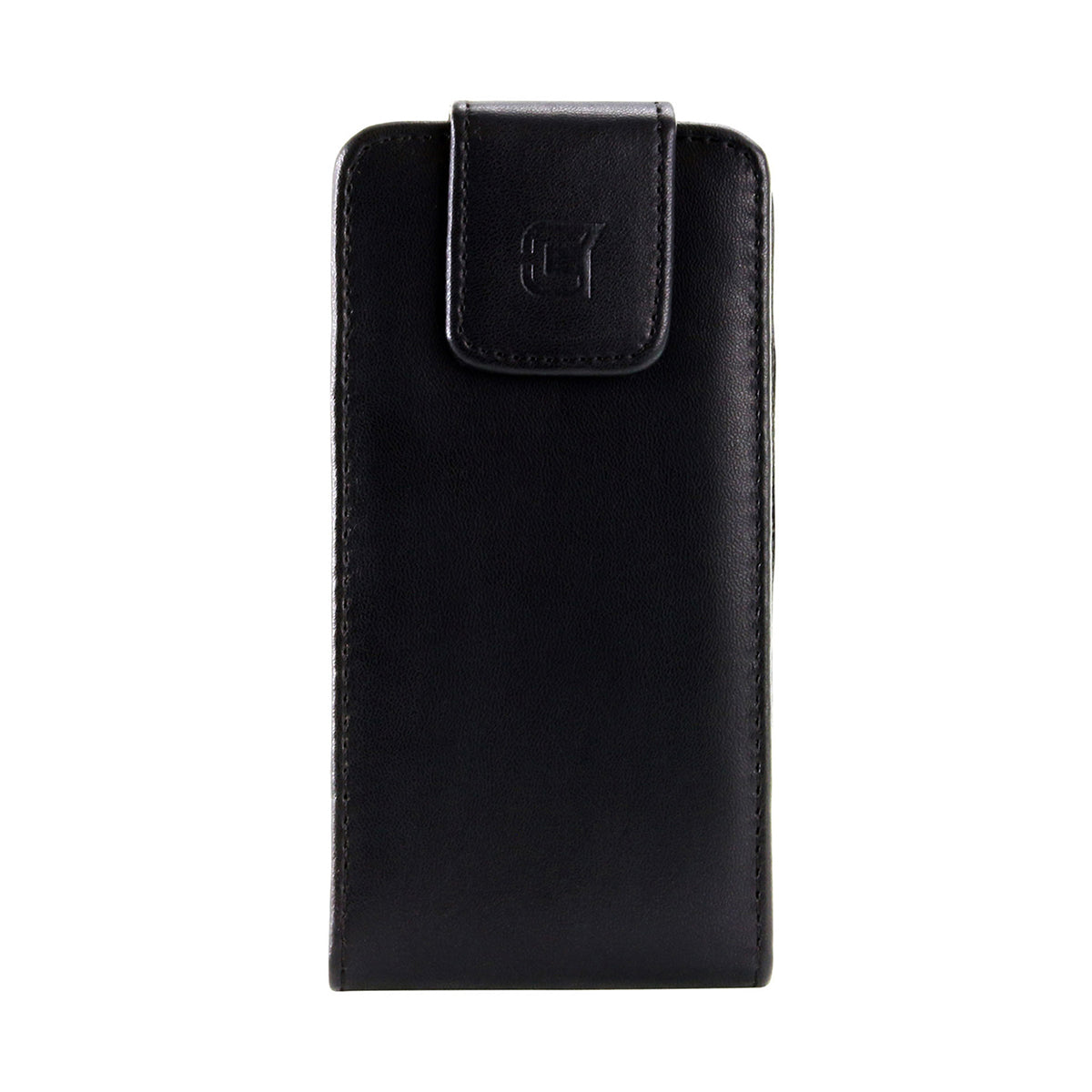 Pochette verticale en simili-cuir avec clip ceinture 360 (BULK)