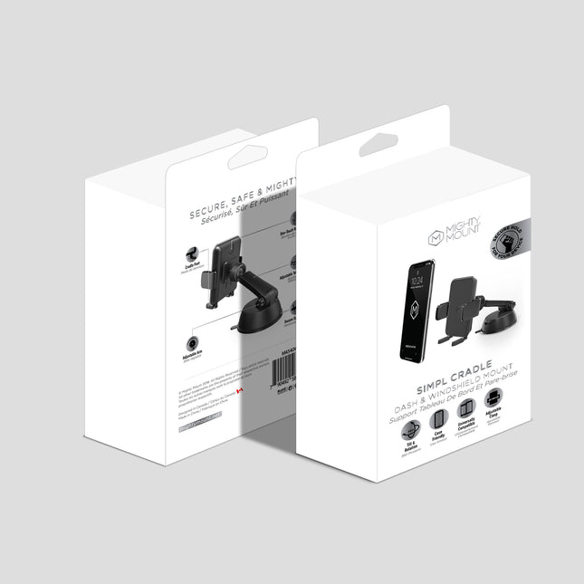 Simpl Cradle - Montage sur tableau de bord et pare-brise