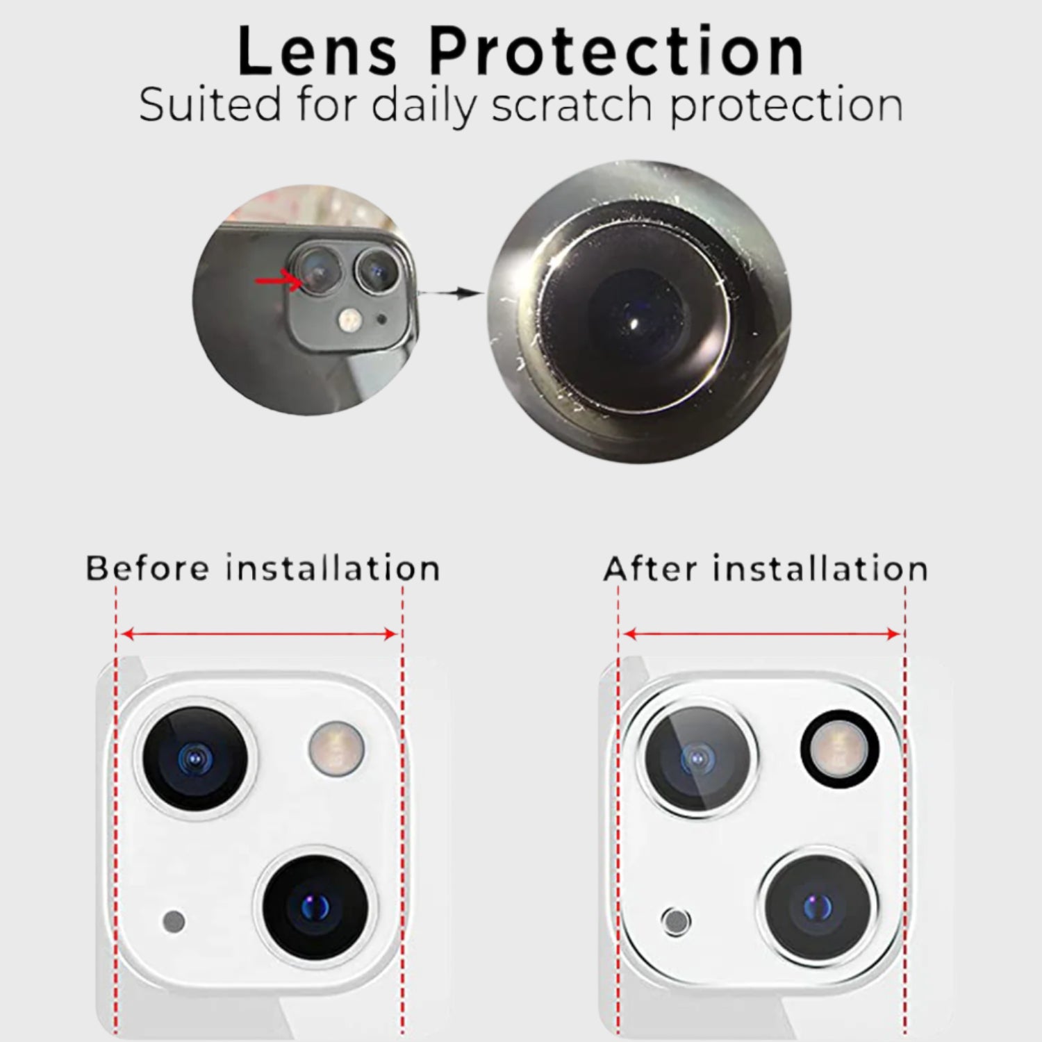Protecteur d'objectif de caméra Screen Patrol - iPhone 14