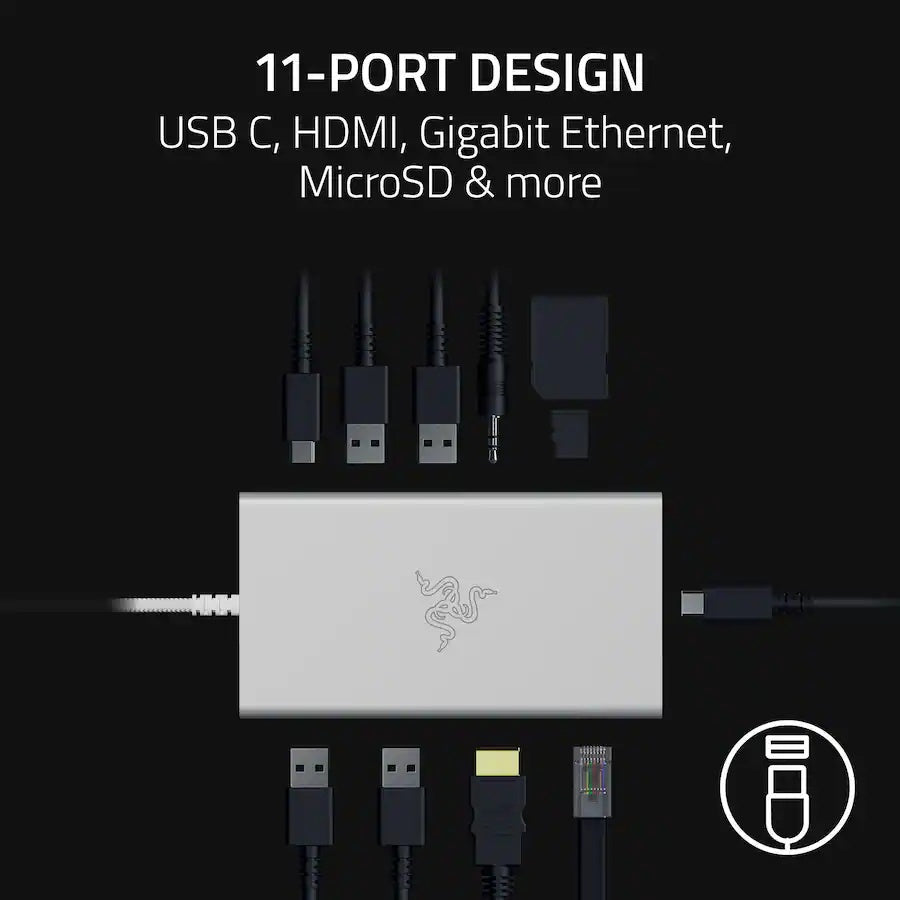 Razer USB C Dock 11-in-1 Multiport Adapter (Brand New Sealed)