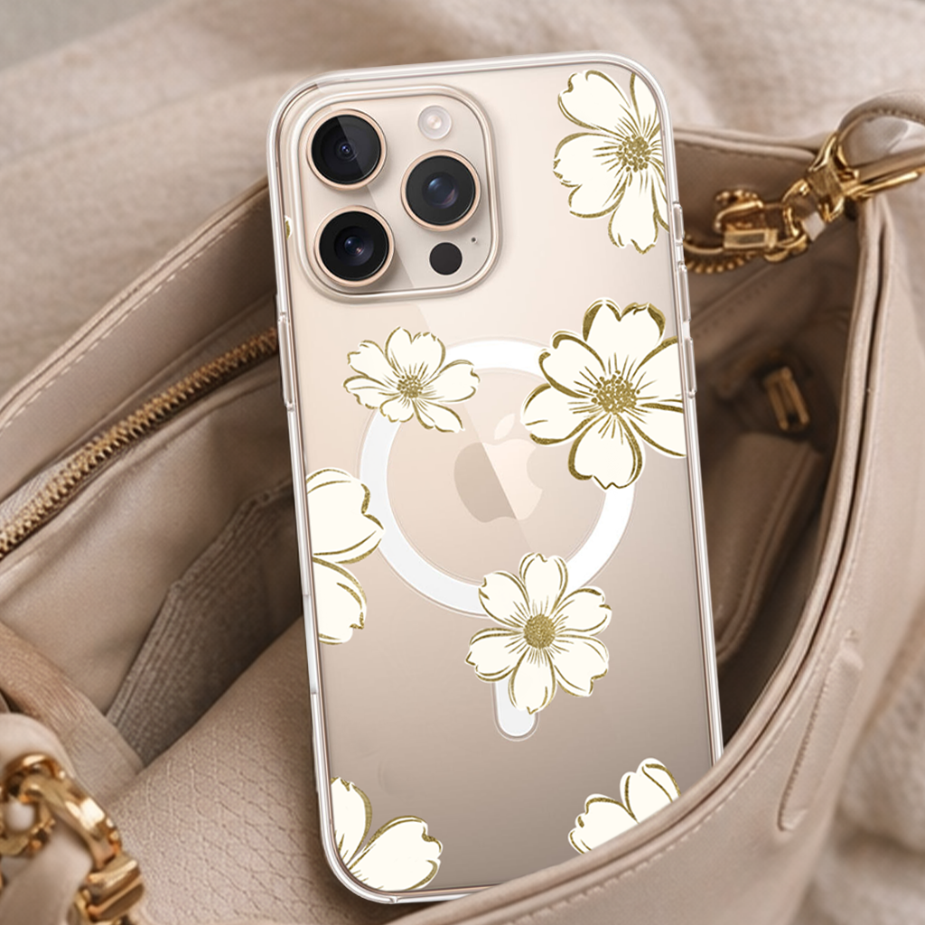 Gold Floral - iPhone 16 Pro Max