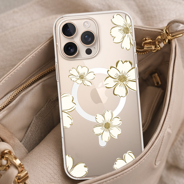Gold Floral - iPhone 16 Pro Max
