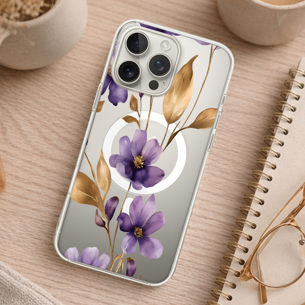 Purple Wildflower - iPhone 16 Pro