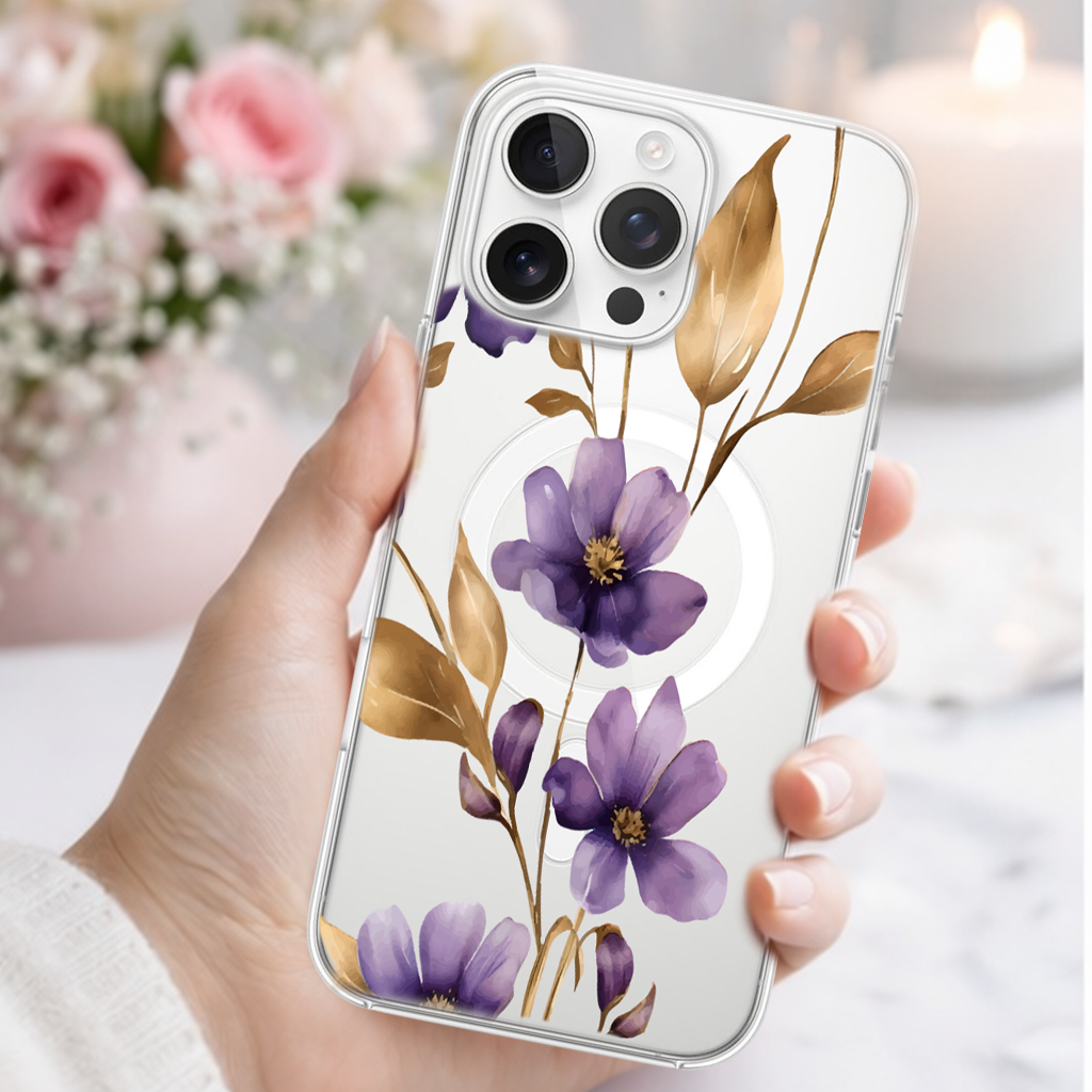 Purple Wildflower - iPhone 16 Pro