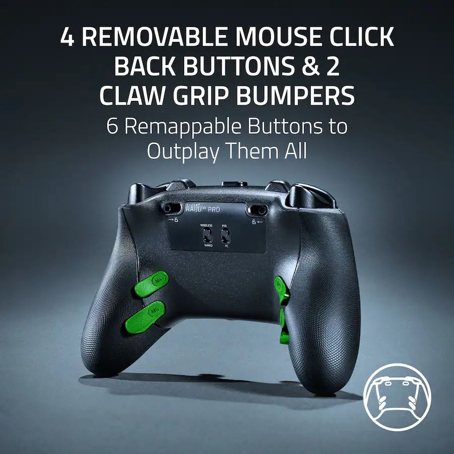 Razer Raiju V3 Pro - Black Wireless Gaming Controller (Razer Renewed)