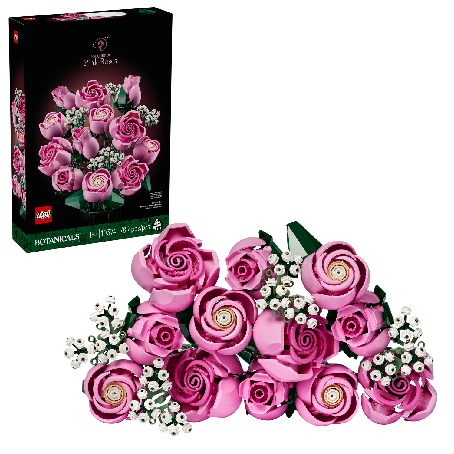 LEGO Botanicals - Pink Rose Bouquet 10374