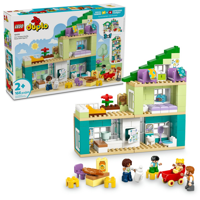 LEGO Duplo - 3 in 1 Modern Family House with Figures 10470