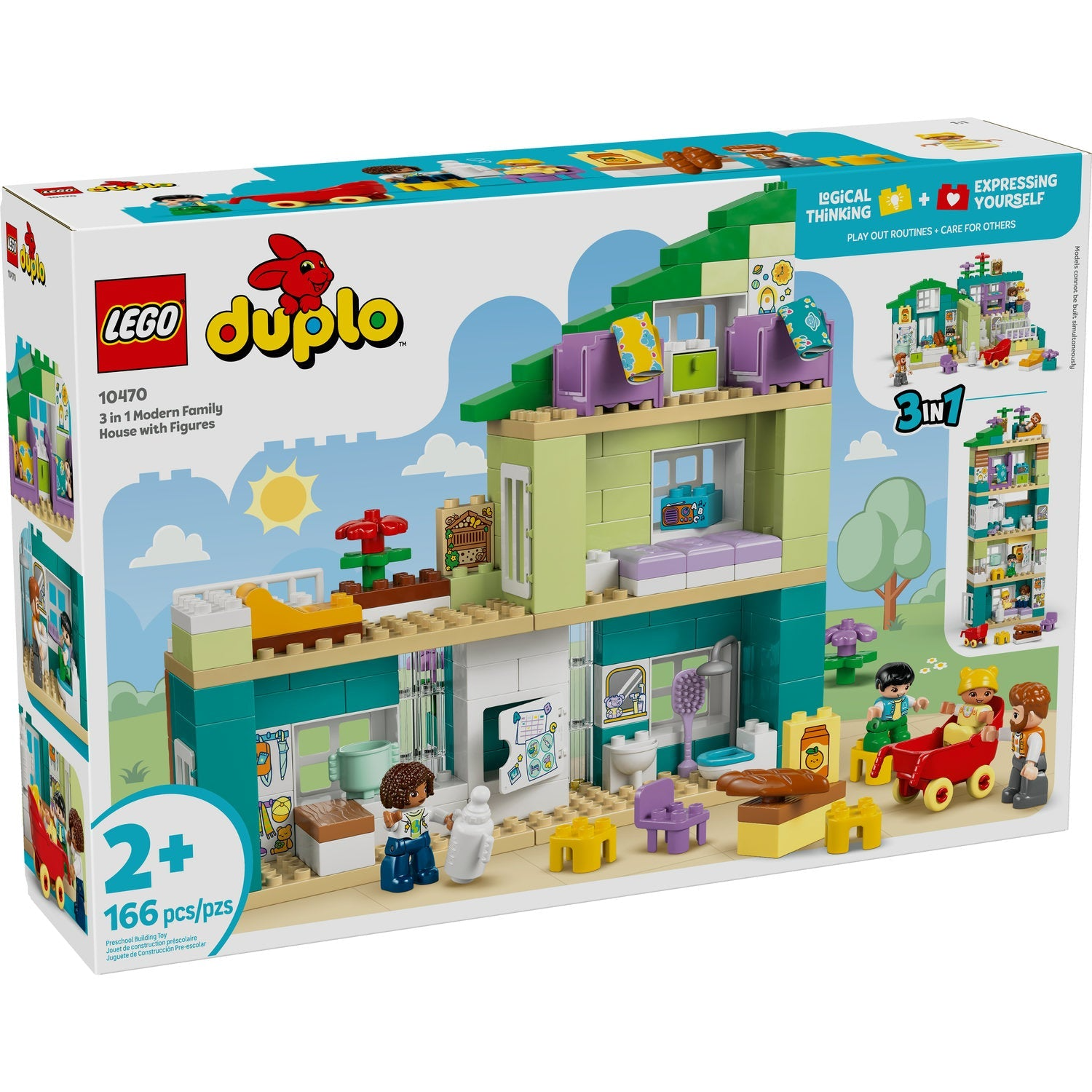 LEGO Duplo - 3 in 1 Modern Family House with Figures 10470
