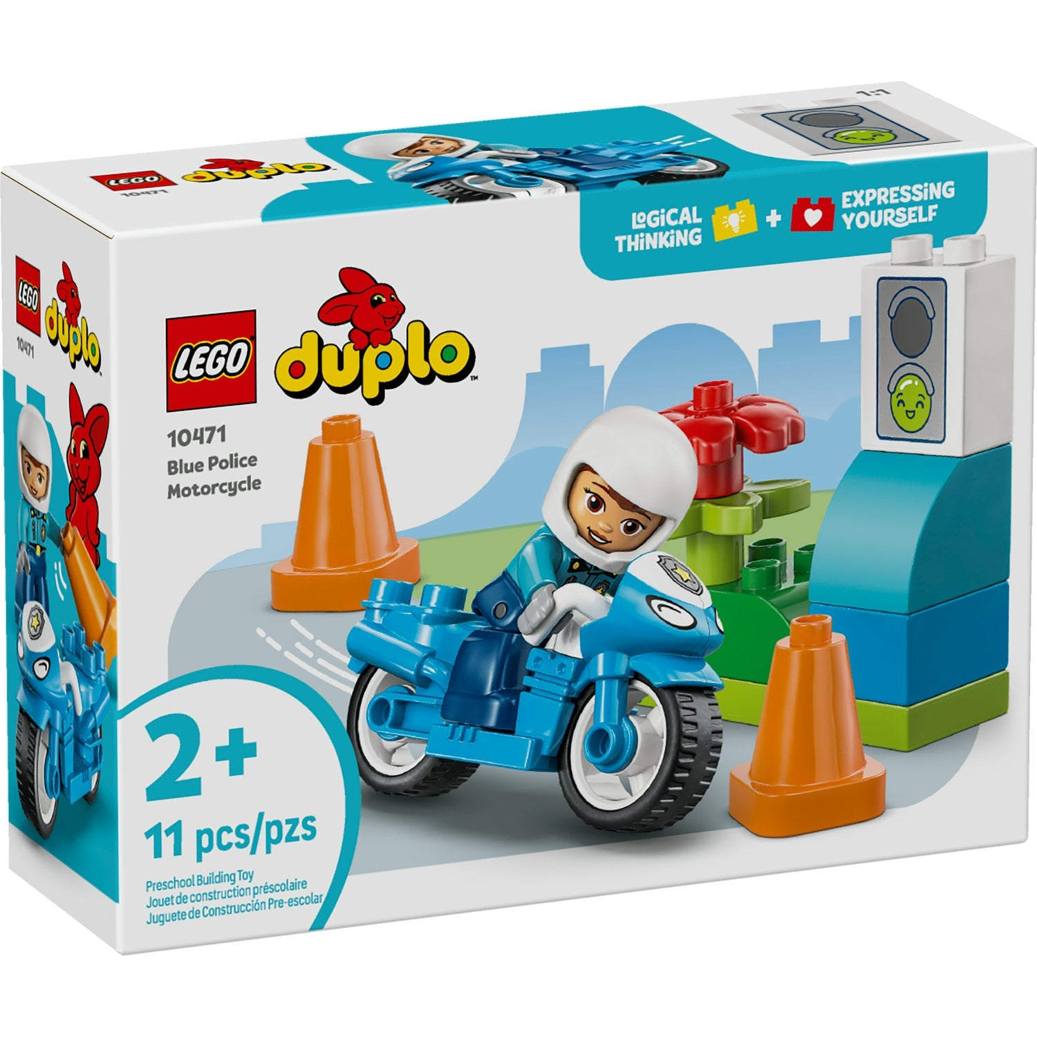 LEGO Duplo - Blue Police Motorcycle 10471