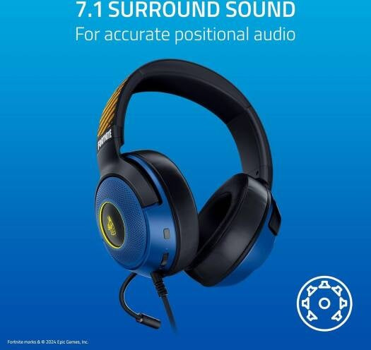 Kraken V3 X Wired USB Headset - Fortnite Edition (E-Only) (Razer Renewed)
