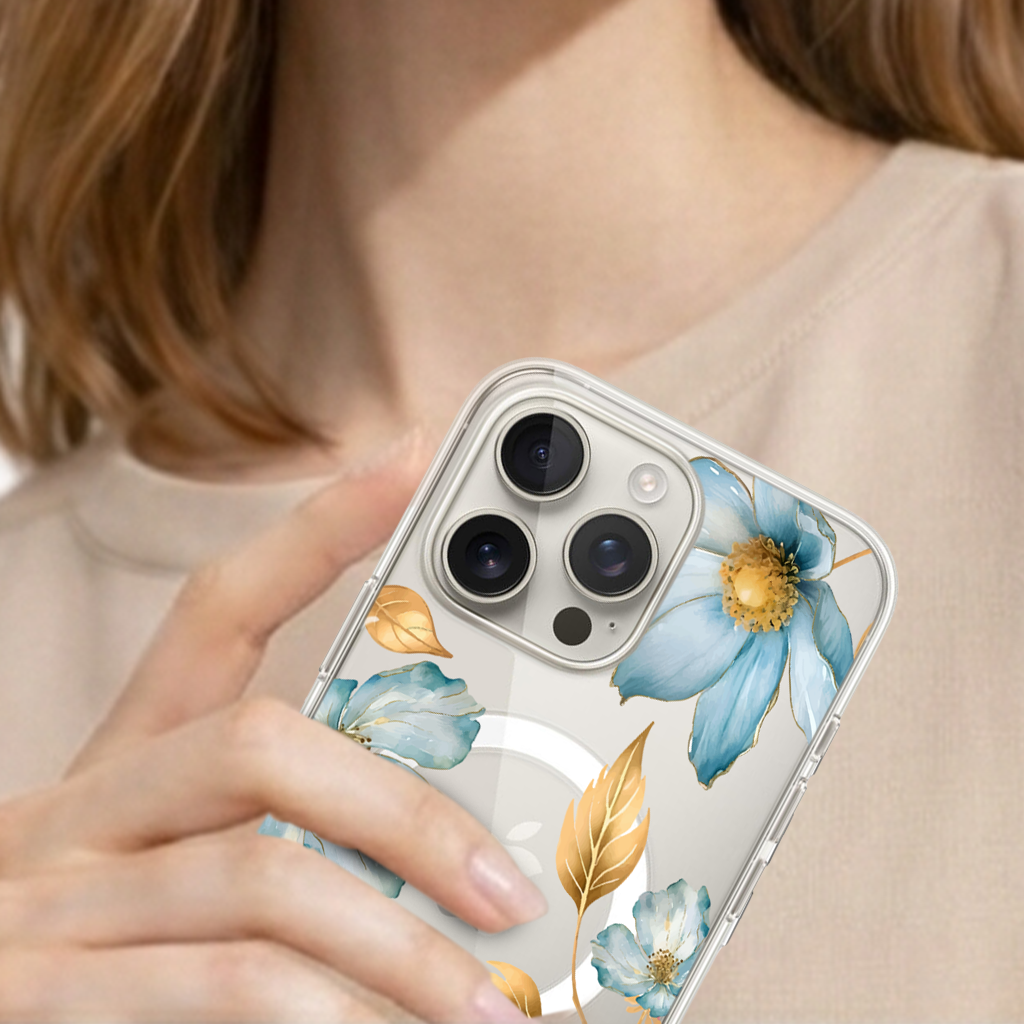 Blue Wildflower - iPhone 16 Pro Max