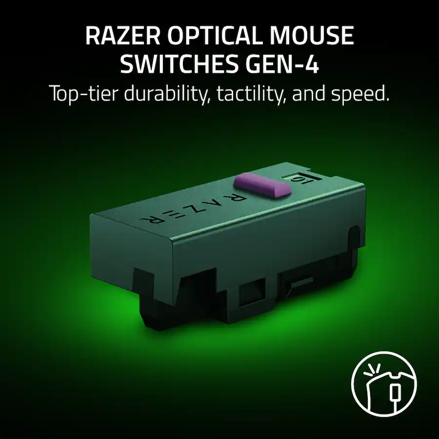 Razer DeathAdder V4 Pro Wired Gaming Mouse White (Razer Renewed)